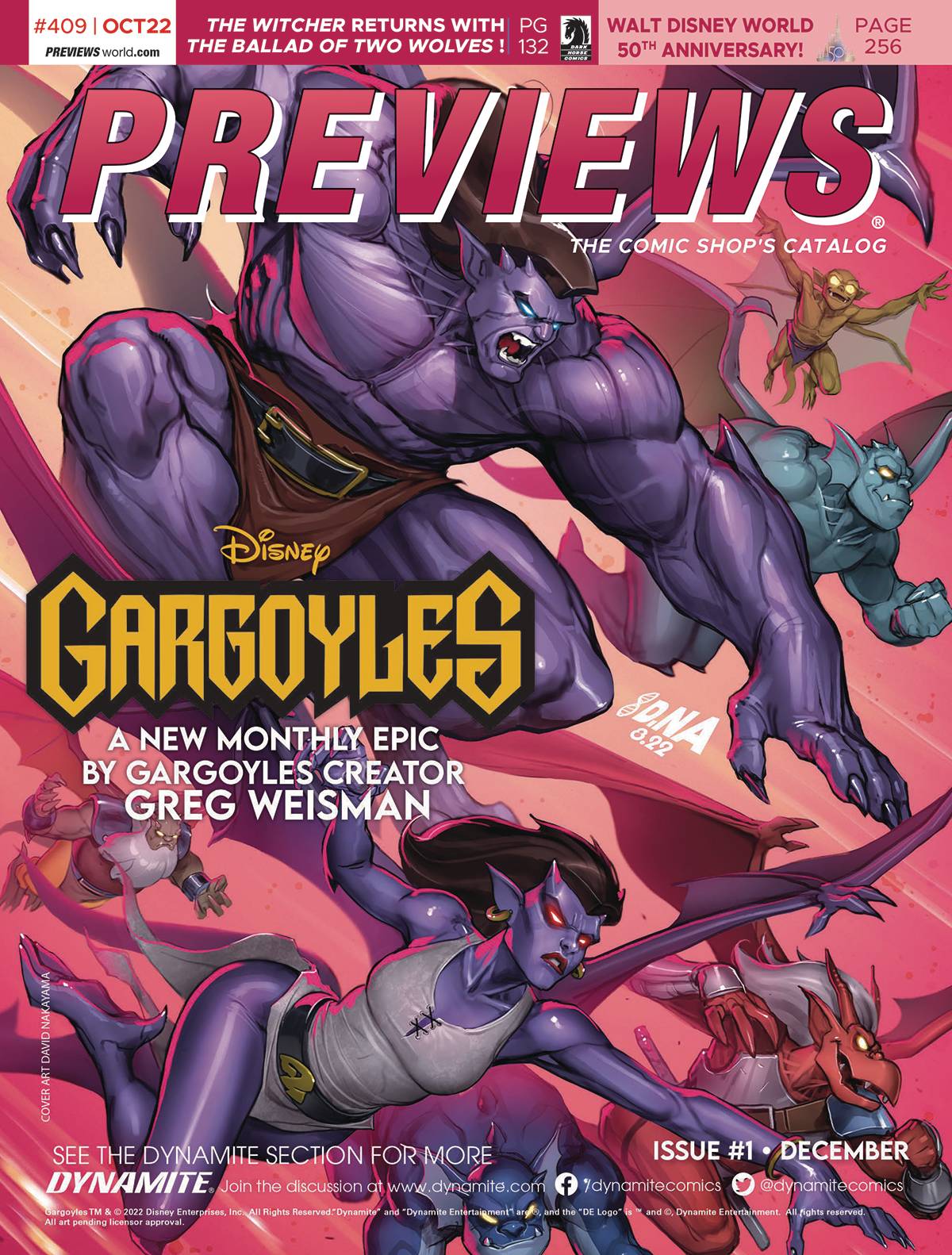 Cover of most recent Previews catalog