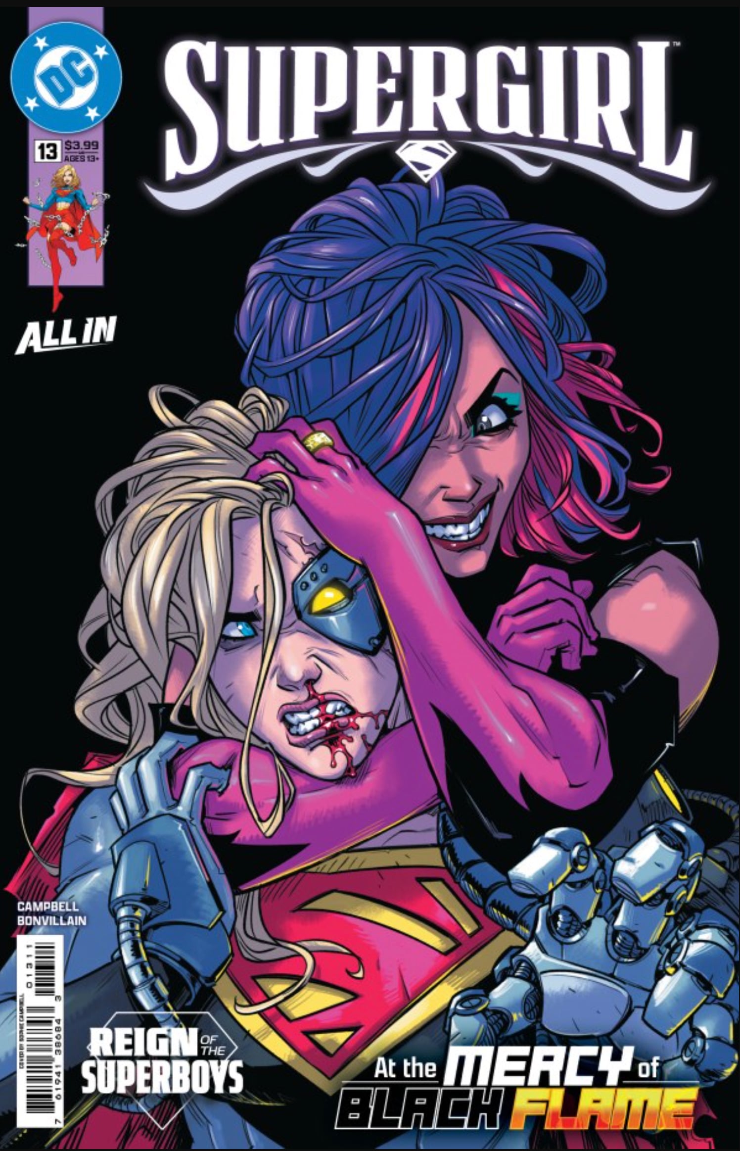 The cover of Supergirl #13