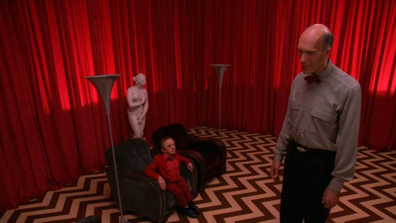 A still of the Black Lodge from Twin Peaks