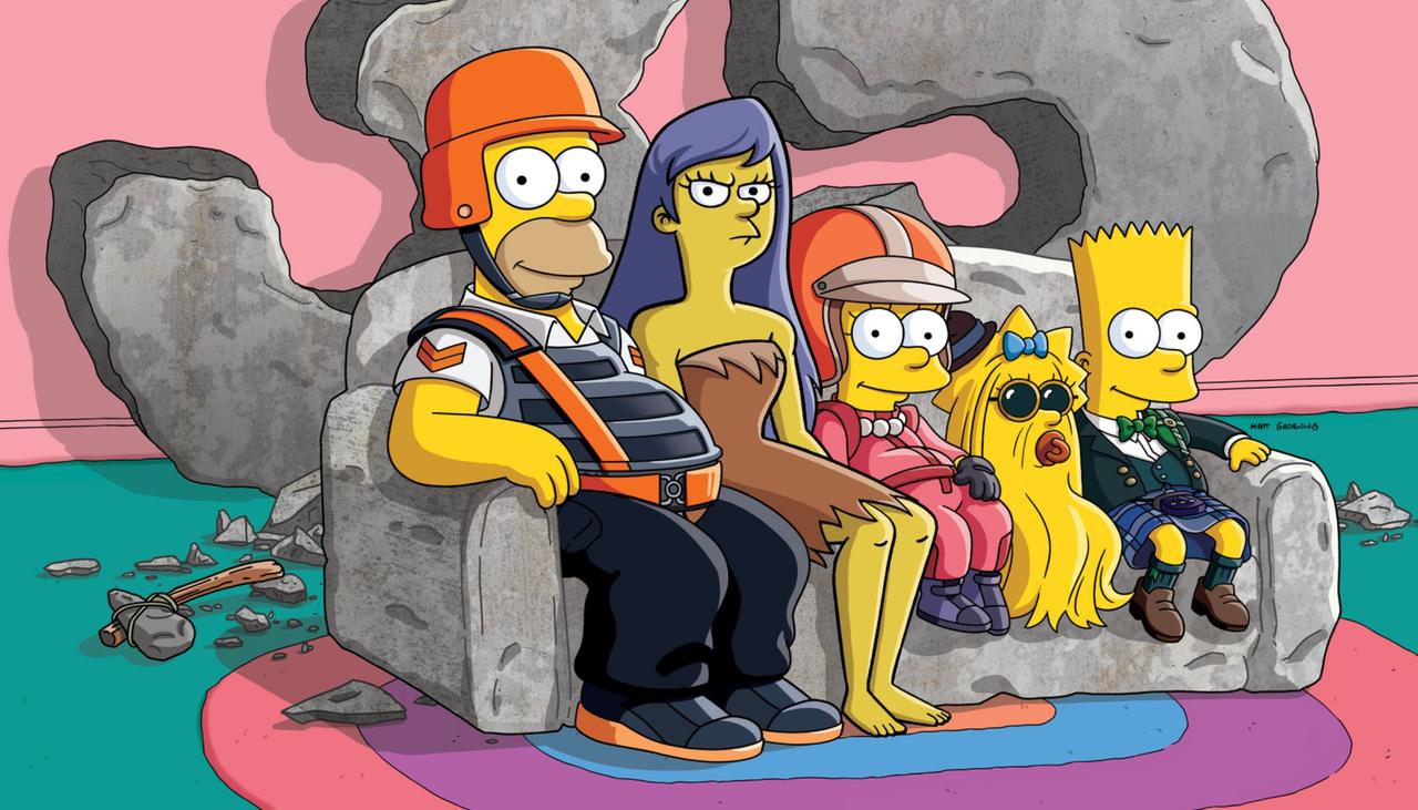 Promotional art for season 35 of The Simpsons.