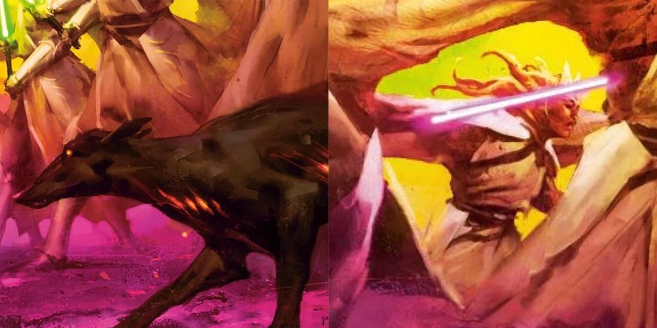 Images from the Trials of the Jedi book
