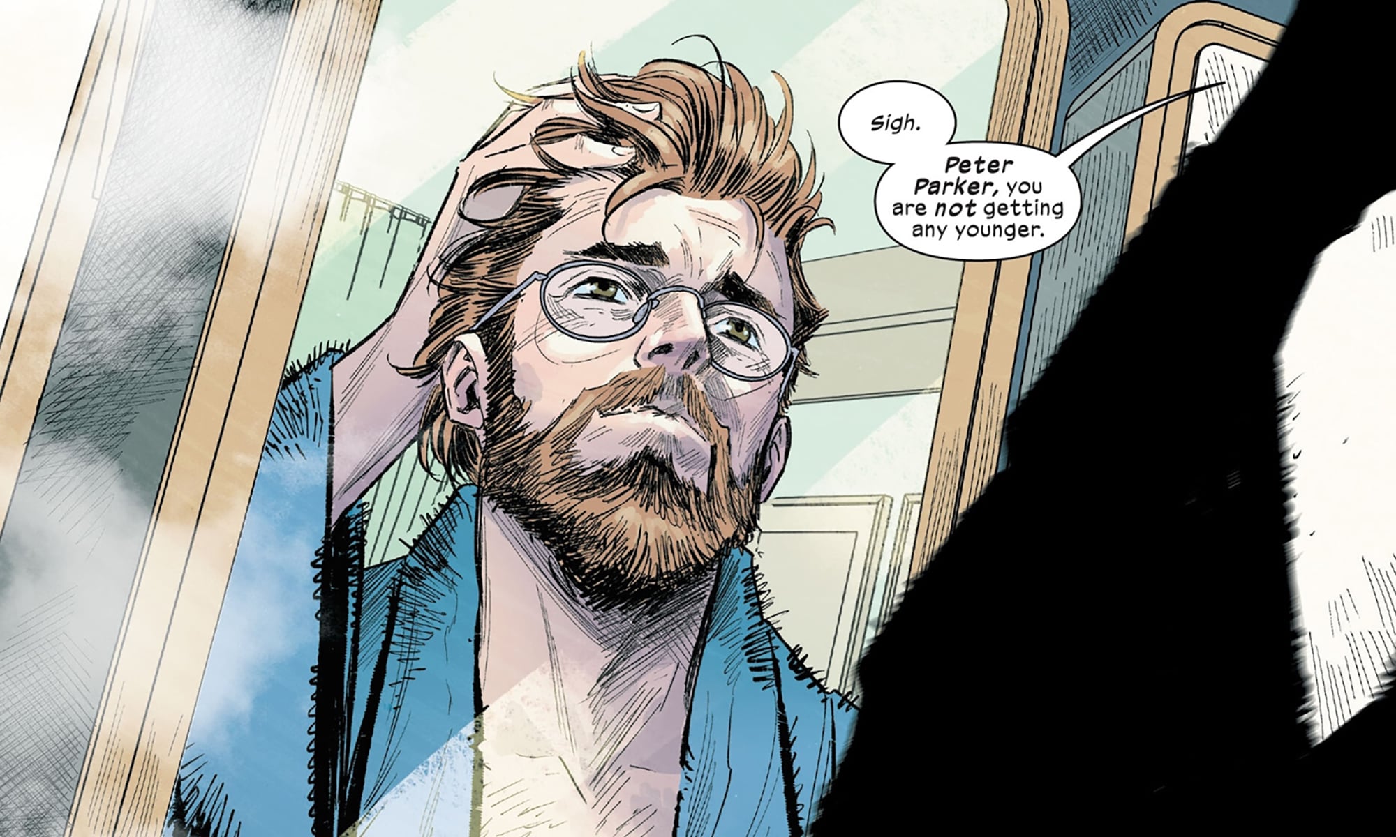 A panel from Ultimate Spider-Man