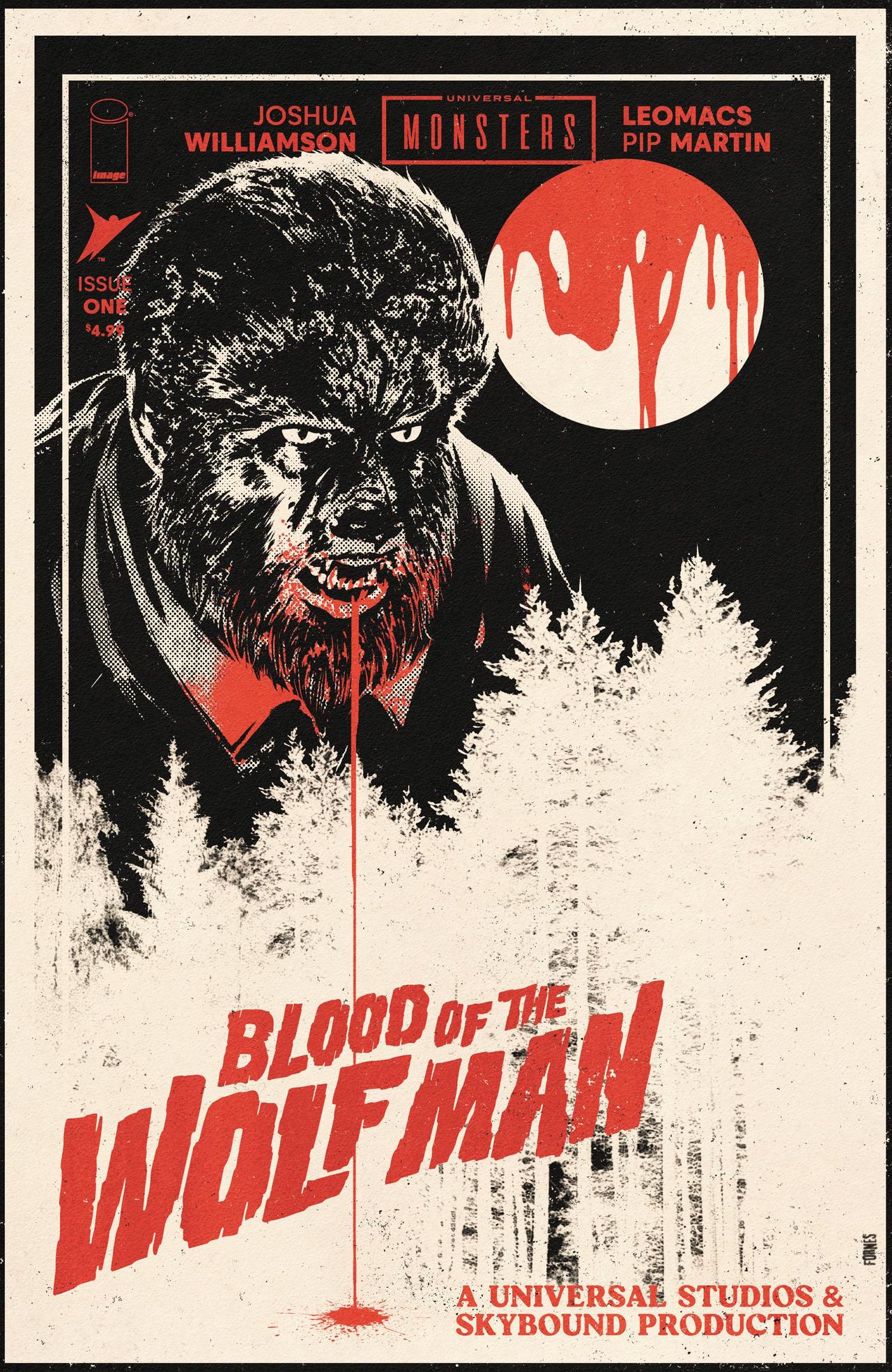 Universal Monsters: Blood of the Wolf Man #1 Cover F (1:75 Incentive) by Jorge Fornés 
