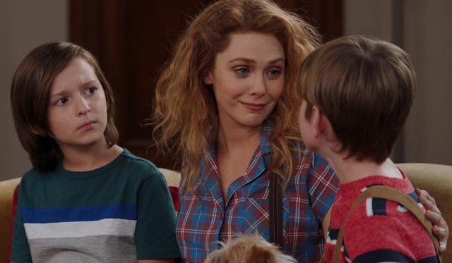 Wanda and her sons in WandaVision
