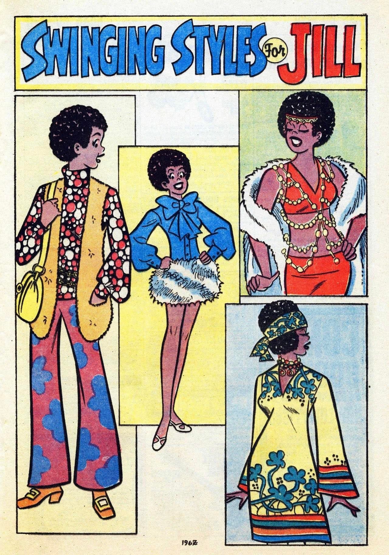 Jill Jerold's fashion pinup in Chili #15, her last appearance until 2008.