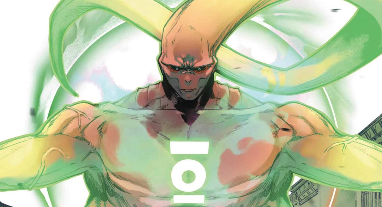Abin Sur on the cover of Absolute Green Lantern #4