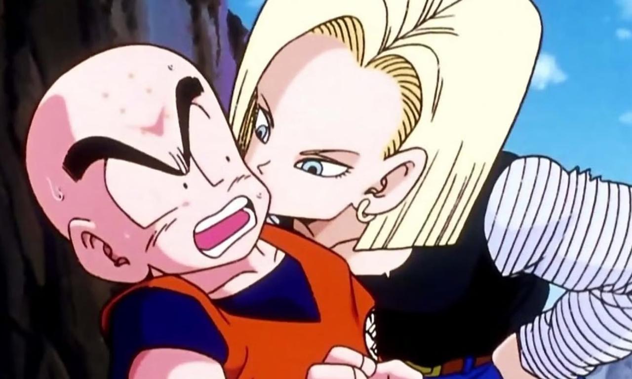 Android 18 And Krillin Kiss Dragon Ball Z