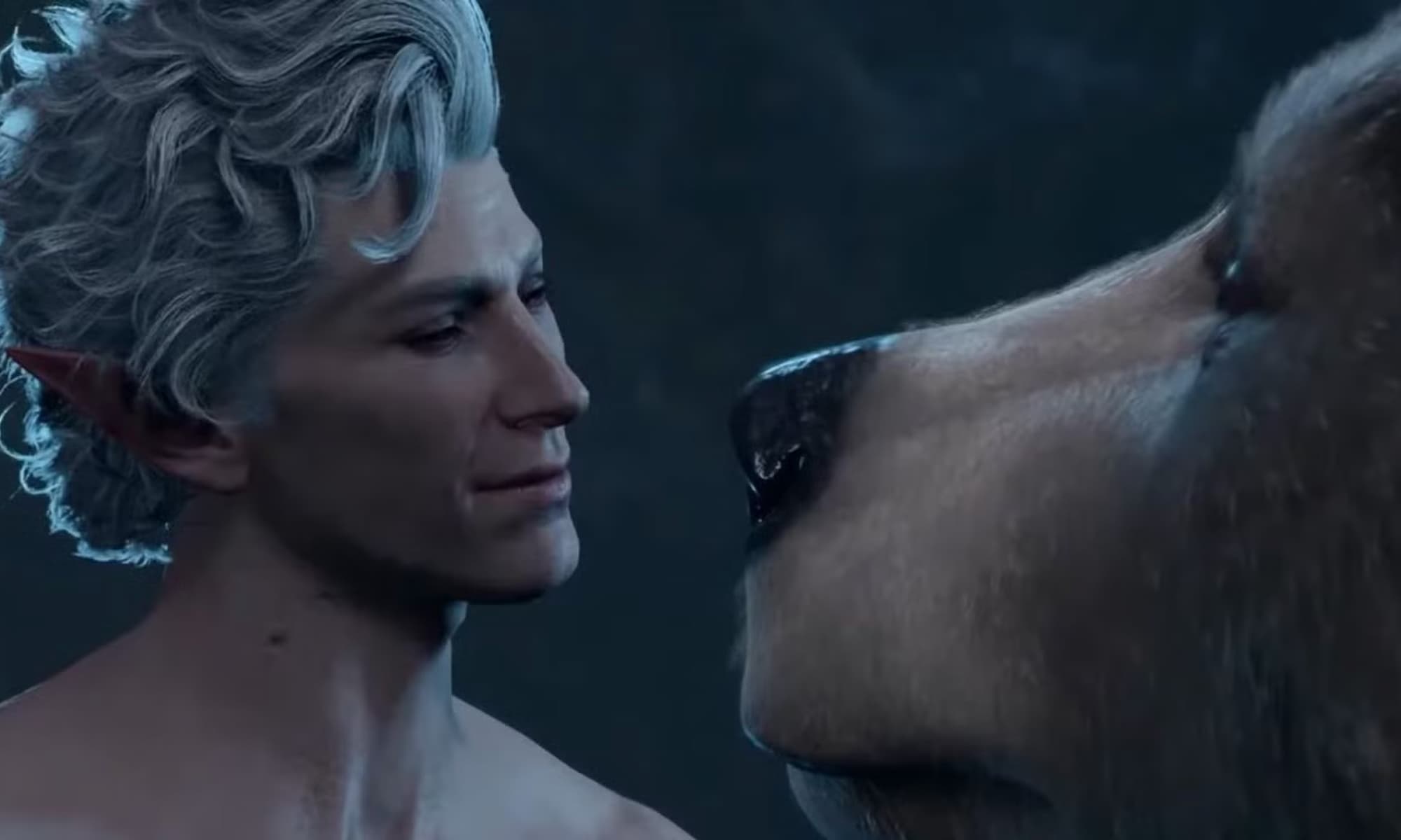 Baldur's Gate 3 Bear Romance Scene