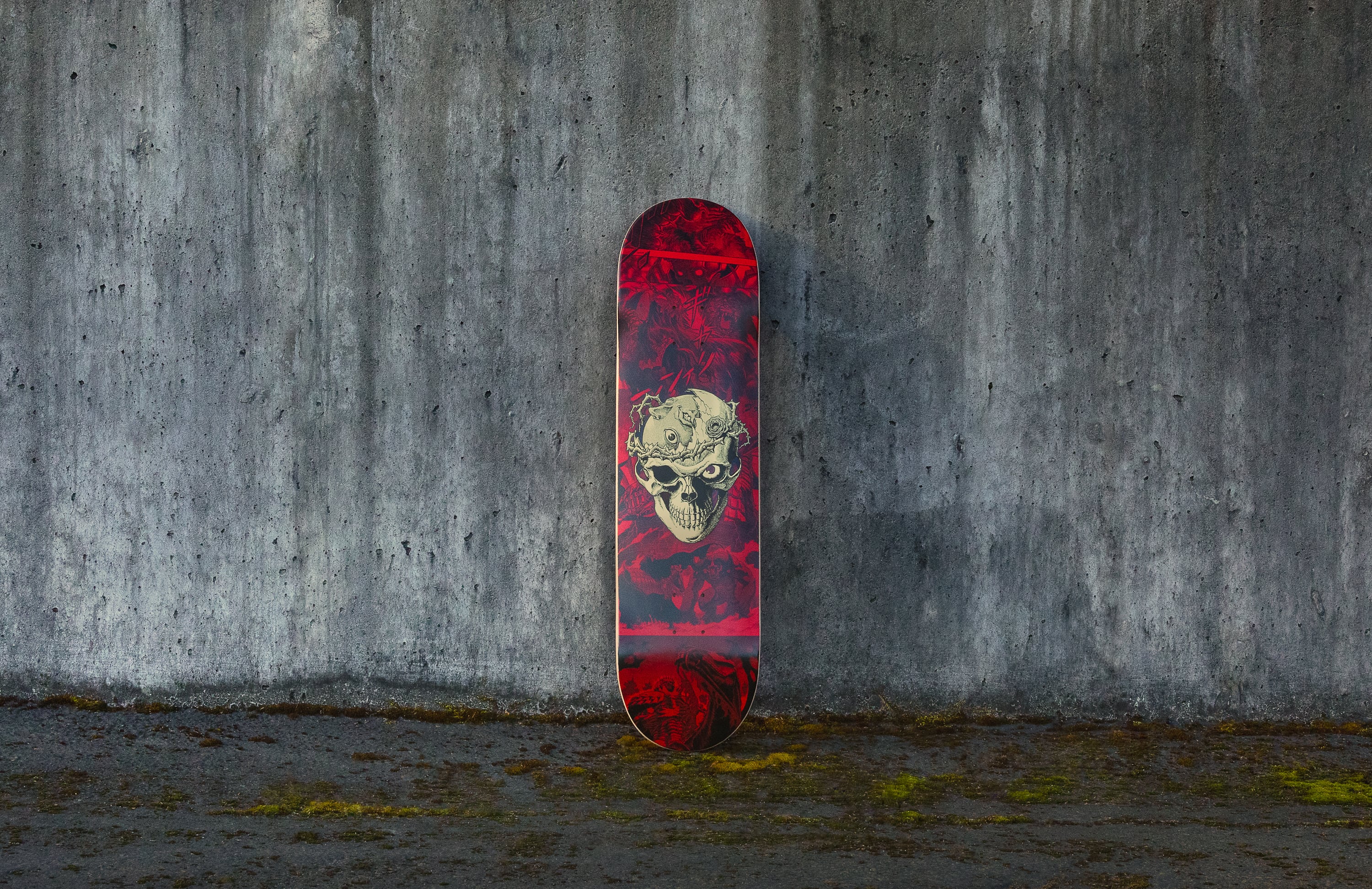 Berserk skull knight skate deck