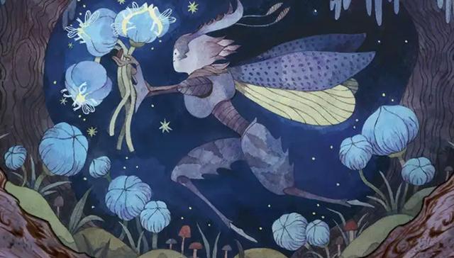 Taryn Knight's art for Bitterbloom Bearer from Magic: The Gathering