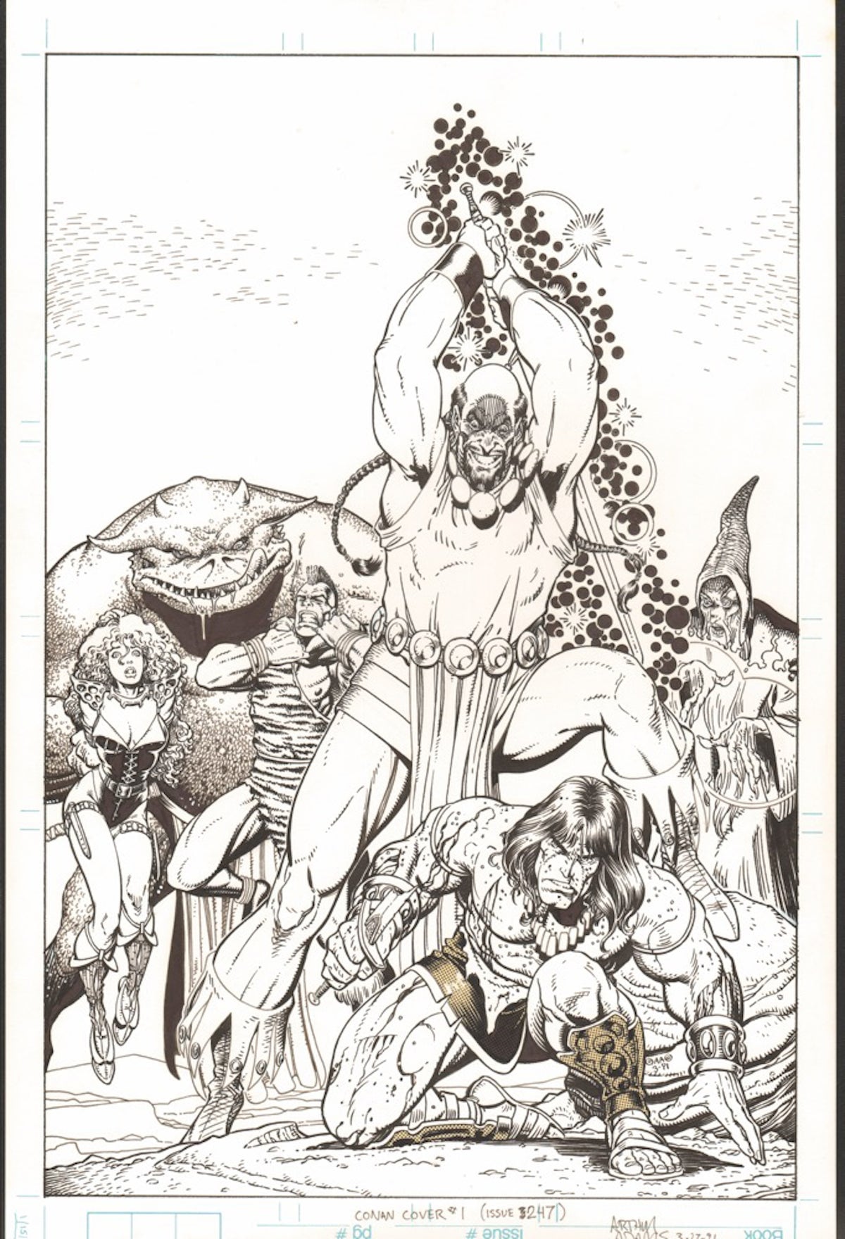 Art Adams cover for Conan 247