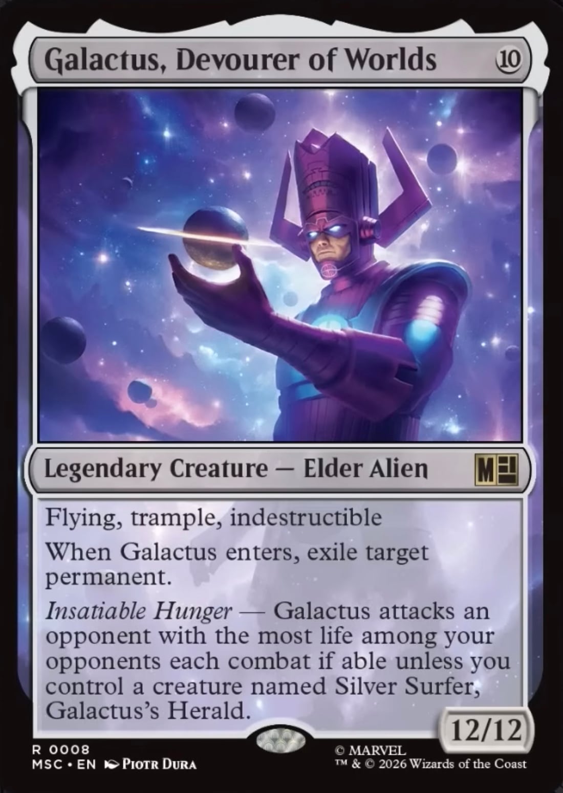 The Galactus, Devourer of Worlds Magic: The Gathering card