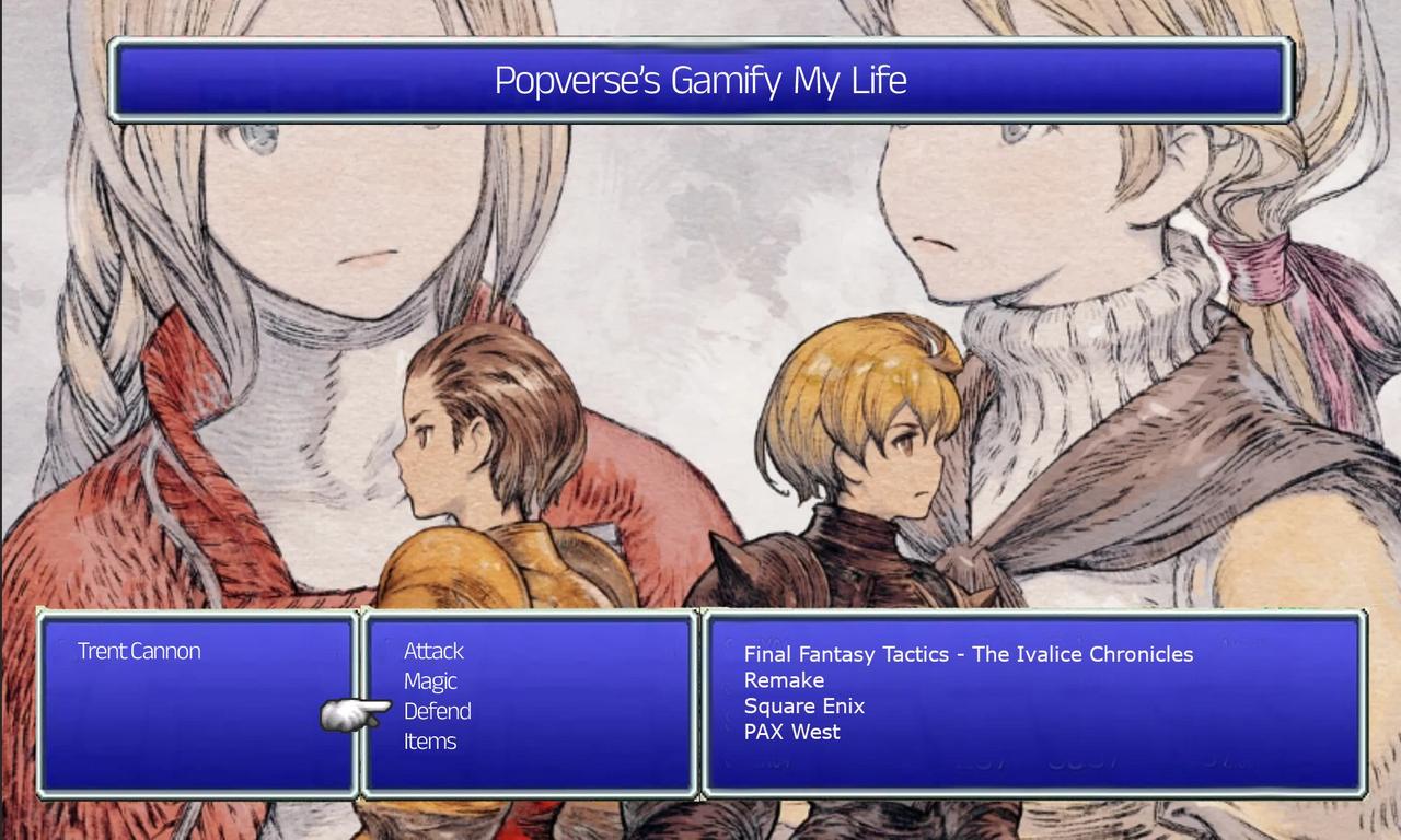 Gamify My Life Final Fantasy Tactics Interview Header