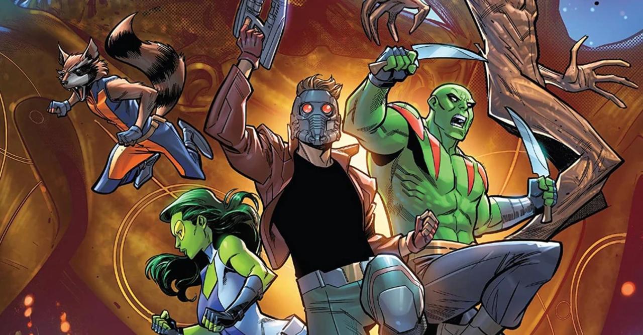 The cover of Guardians of the Galaxy: Cosmic Rewind #1