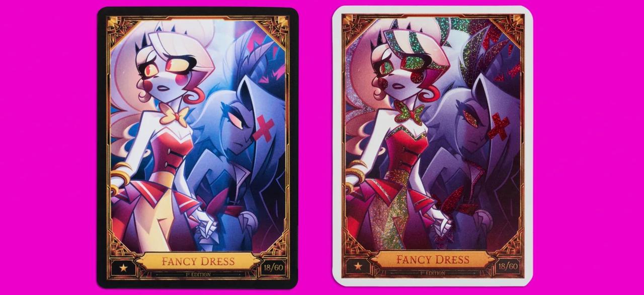 An image of the cards from the Hazbin Hotel season 2 trading card collection
