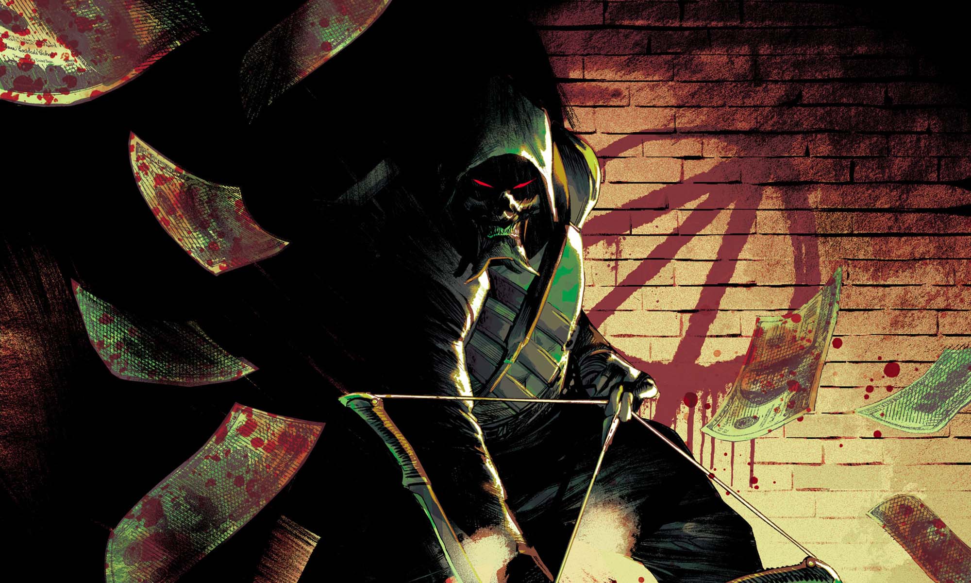 Absolute Green Arrow #1 Second Printing main cover by Rafael Albuquerque and Marcelo Maiolo excerpt