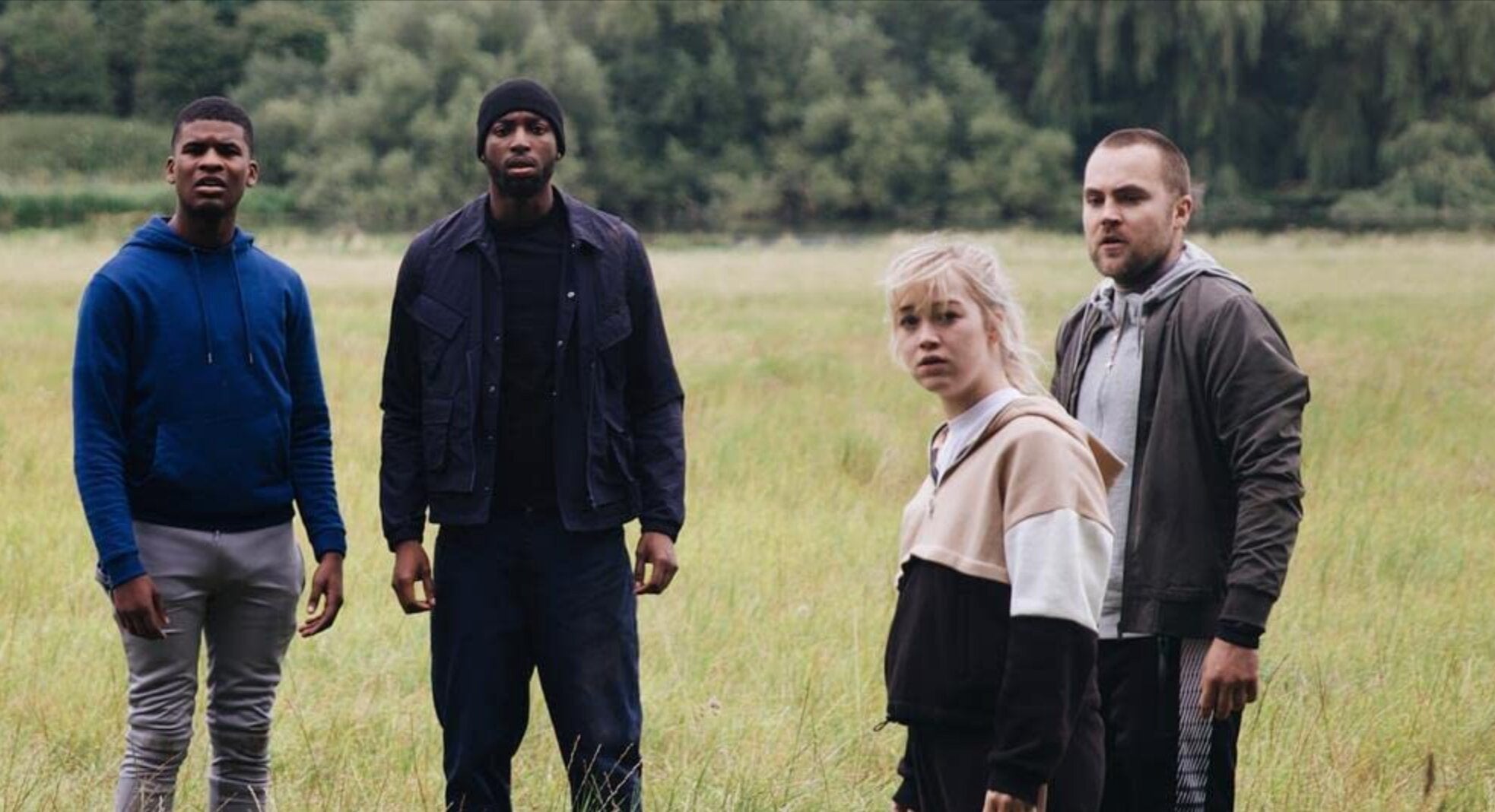 Hannah Traylen, Malachi Pullar-Latchman, Ross Coles, and Nobuse Jnr in Hounded