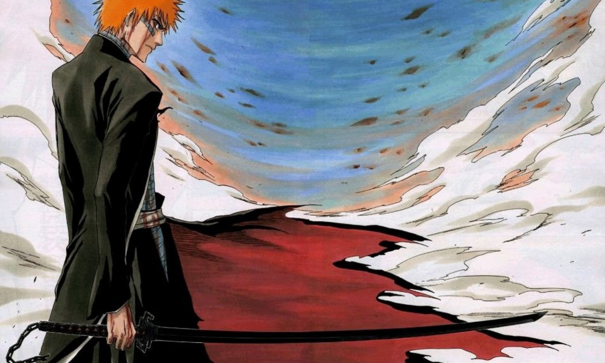 Ichigo Dressed In Black Bleach Manga