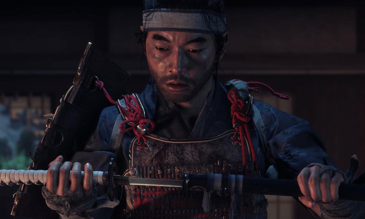 Jin Sakai In Ghost Of Tsushima With Sword