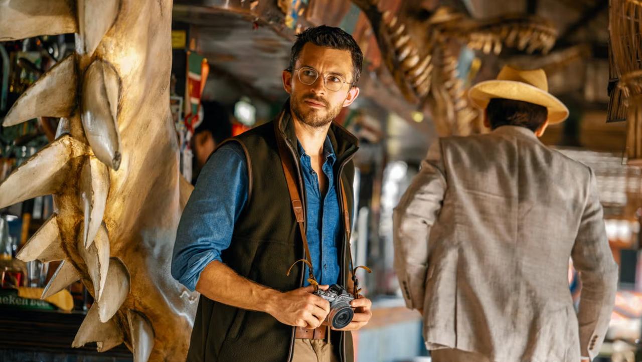 A still of Jonathan Bailey in Jurassic World Rebirth