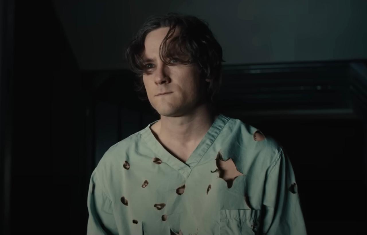 A still of Lewis Pullman as The Sentry in the Thunderbolts trailer