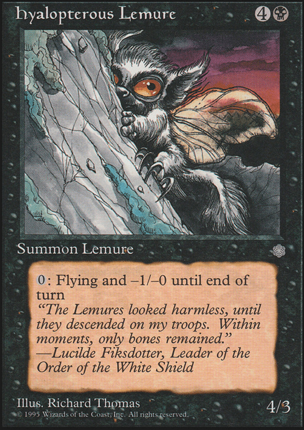 Hyalopterous Lemure, Magic: The Gathering