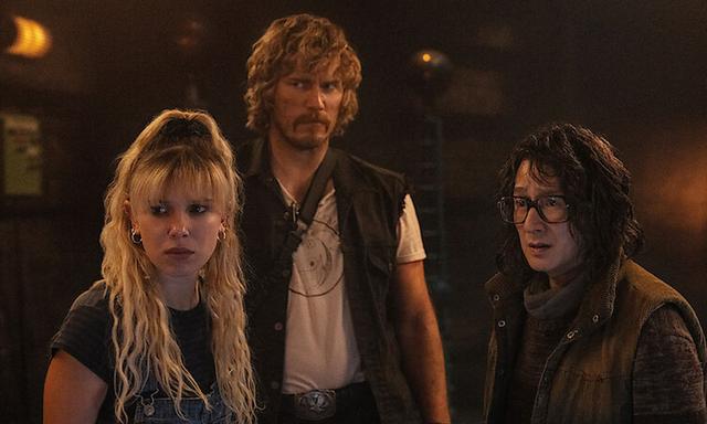 Millie Bobbie Brown, Chris Pratt, And Ke Huy Quan In The Electric State