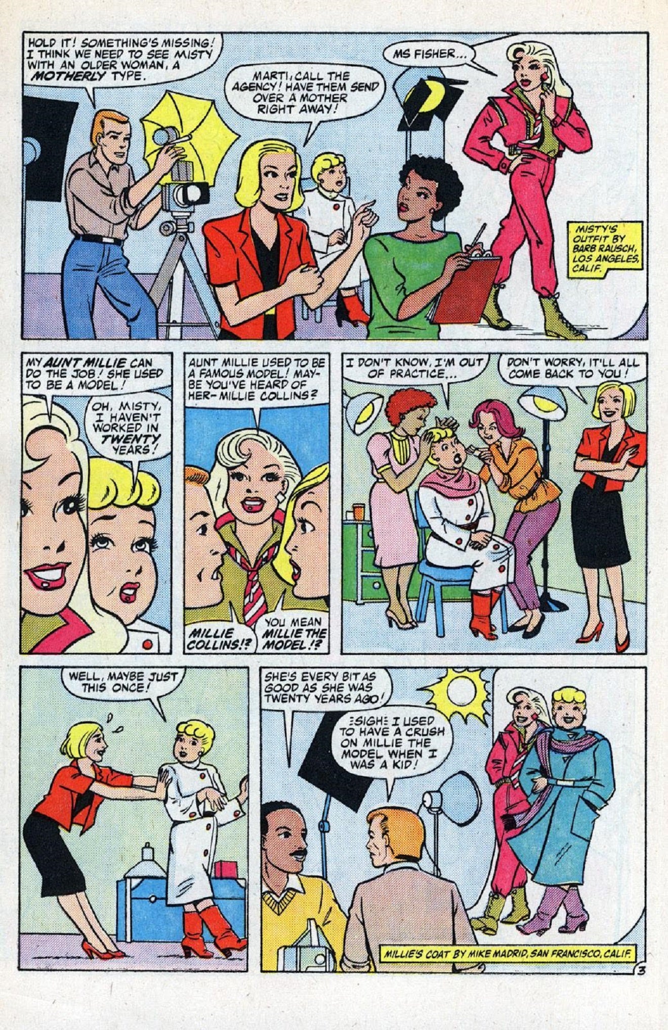 Millie in Misty issue 4 (art by Trina Robbins)