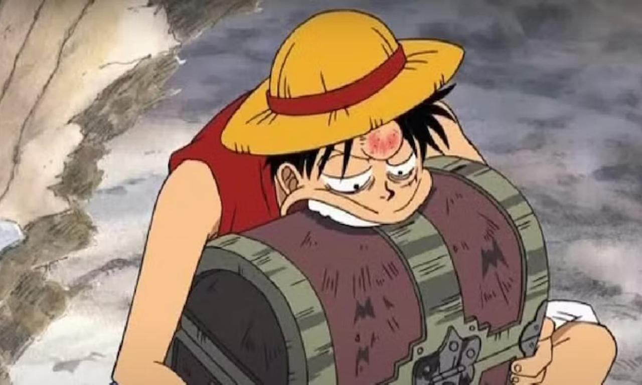 One Piece Luffy With Treasure Chest