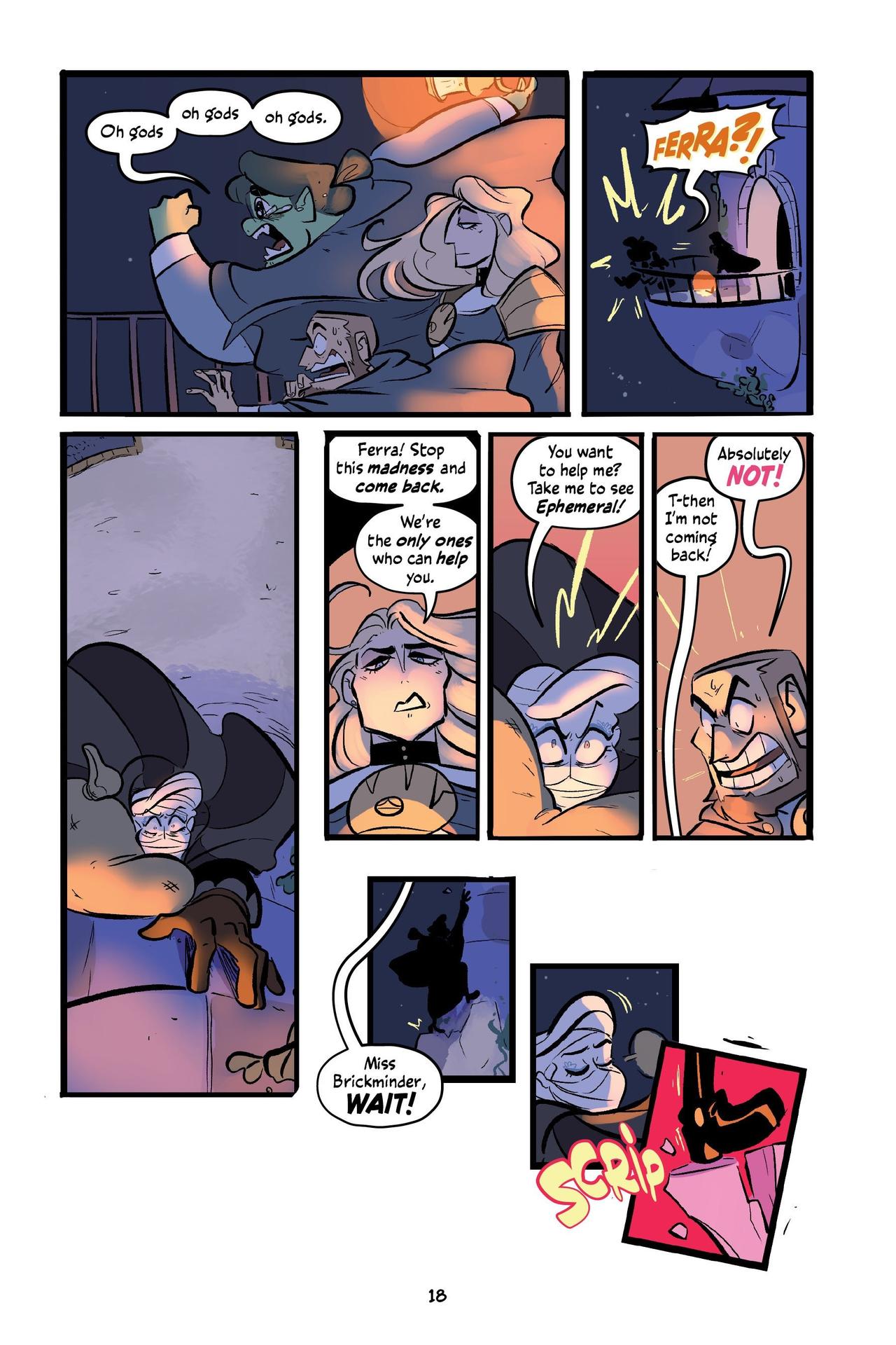 Internal comics page from The Pirate and the Porcelain Girl