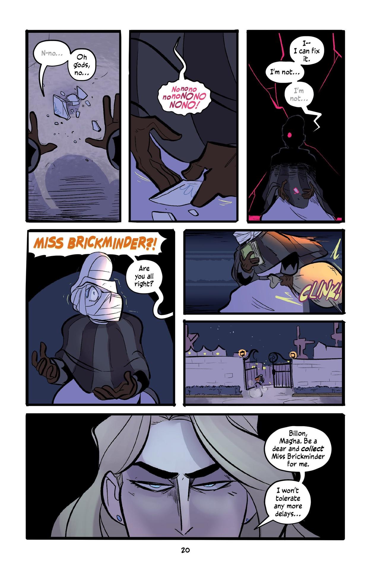 Internal comics page from The Pirate and the Porcelain Girl