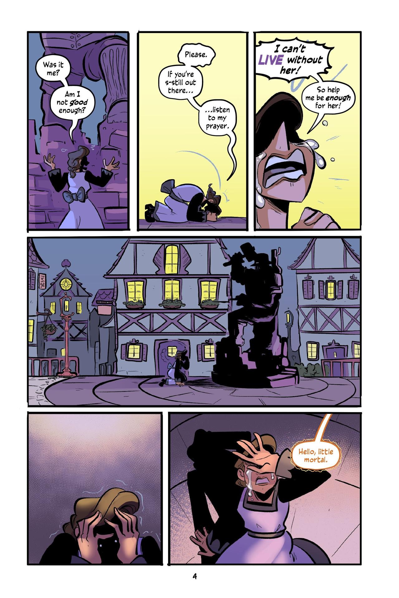 Internal comics page from The Pirate and the Porcelain Girl