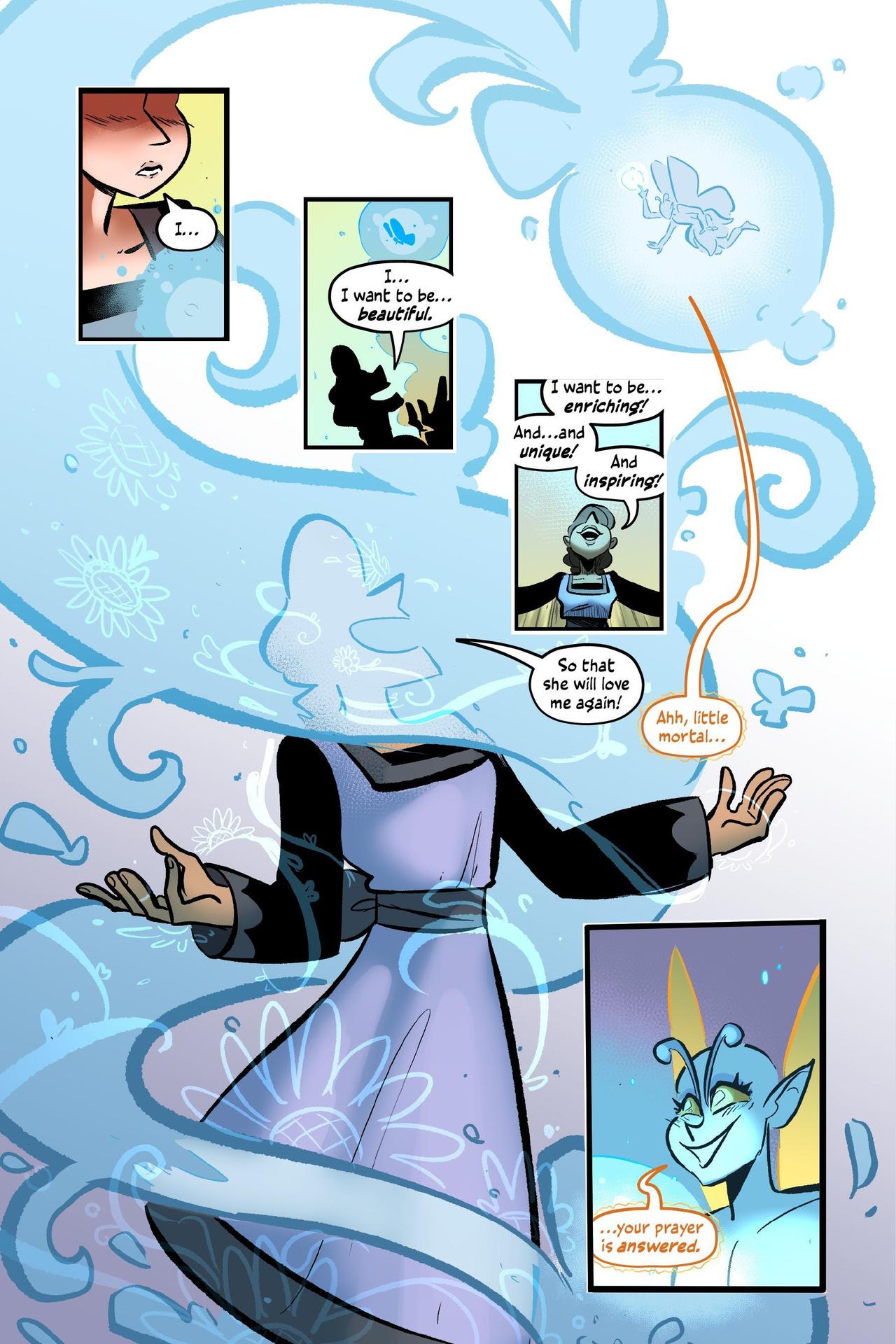 Internal comics page from The Pirate and the Porcelain Girl