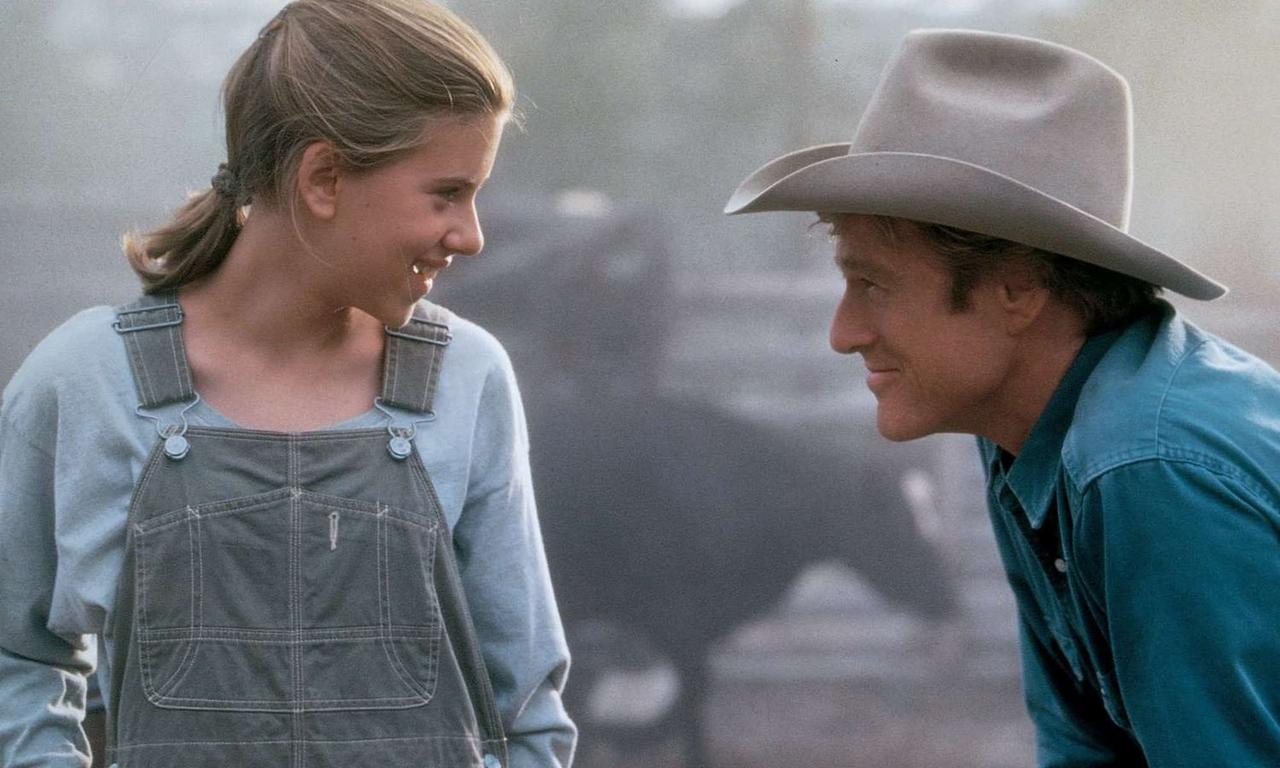 Scarlett Johansson And Robert Redford In The Horse Whisperer
