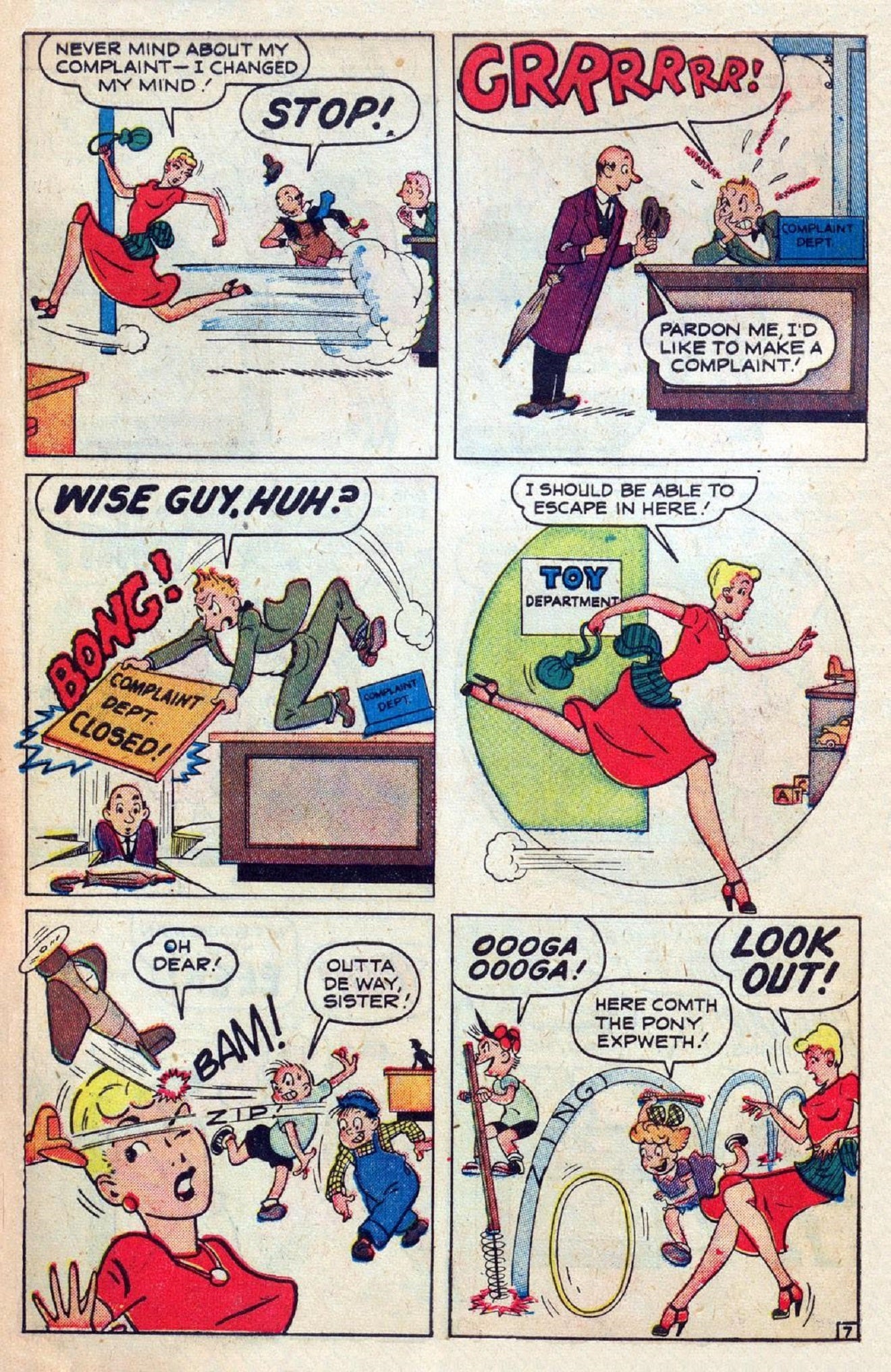 Scene from Millie 17 - first issue of Lee and DeCarlo run (art by Dan DeCarlo)