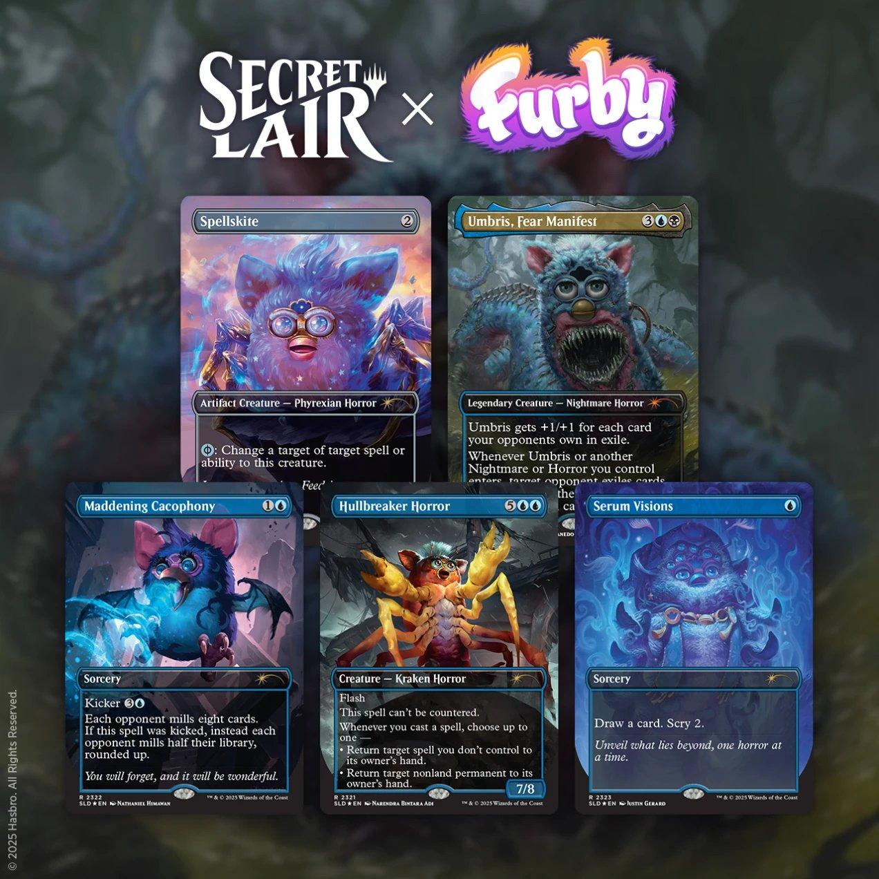 An image of the Secret Lair x Furby: The Oddbodies drop from Magic: The Gathering