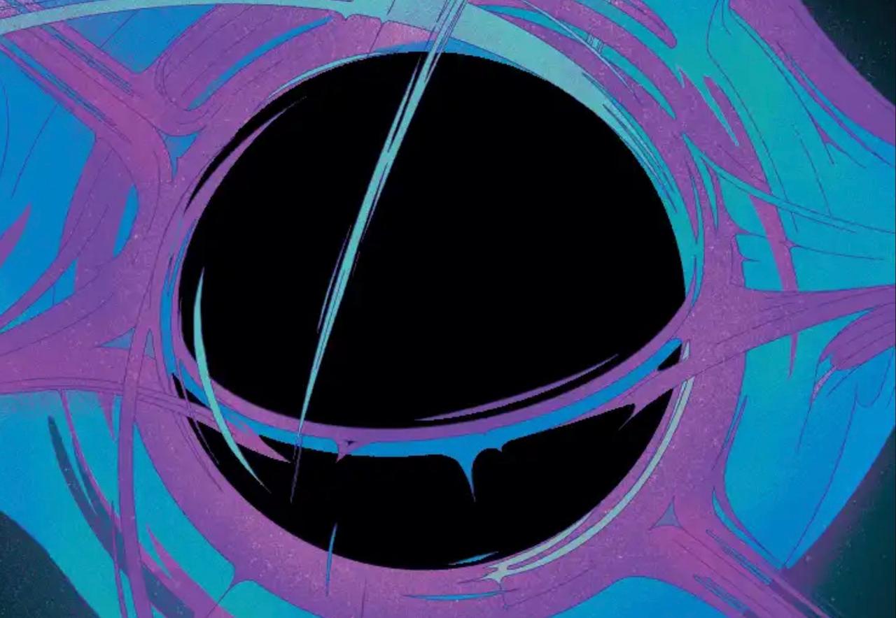 The art for Sothera, the Supervoid singularity foil from Magic: The Gathering