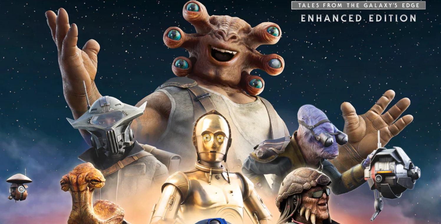 Cropped game cover featuring characters form Tales from Galaxy's Edge