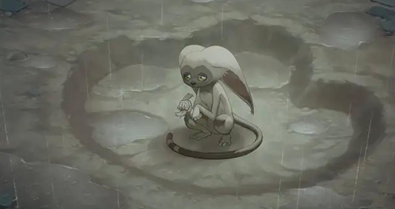 The art for Tale of Momo from Magic: The Gathering x Avatar: The Last Airbender