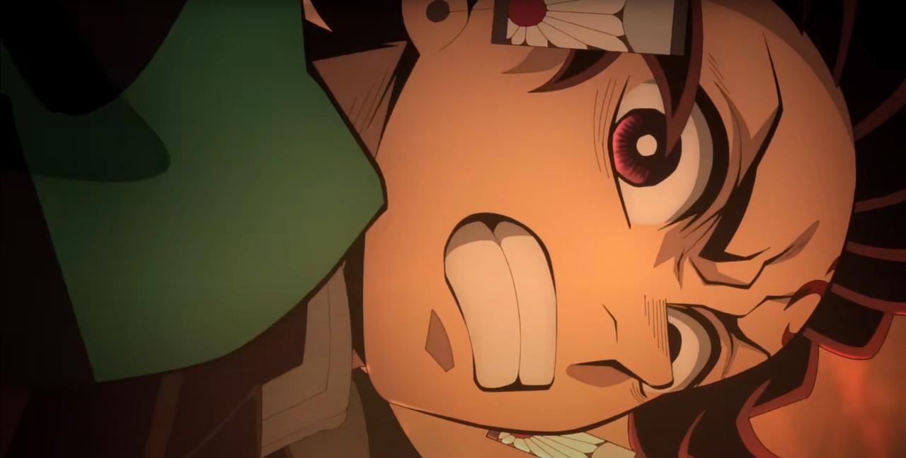 A still of Tanjiro in Demon Slayer Infinity Castle movie trailer