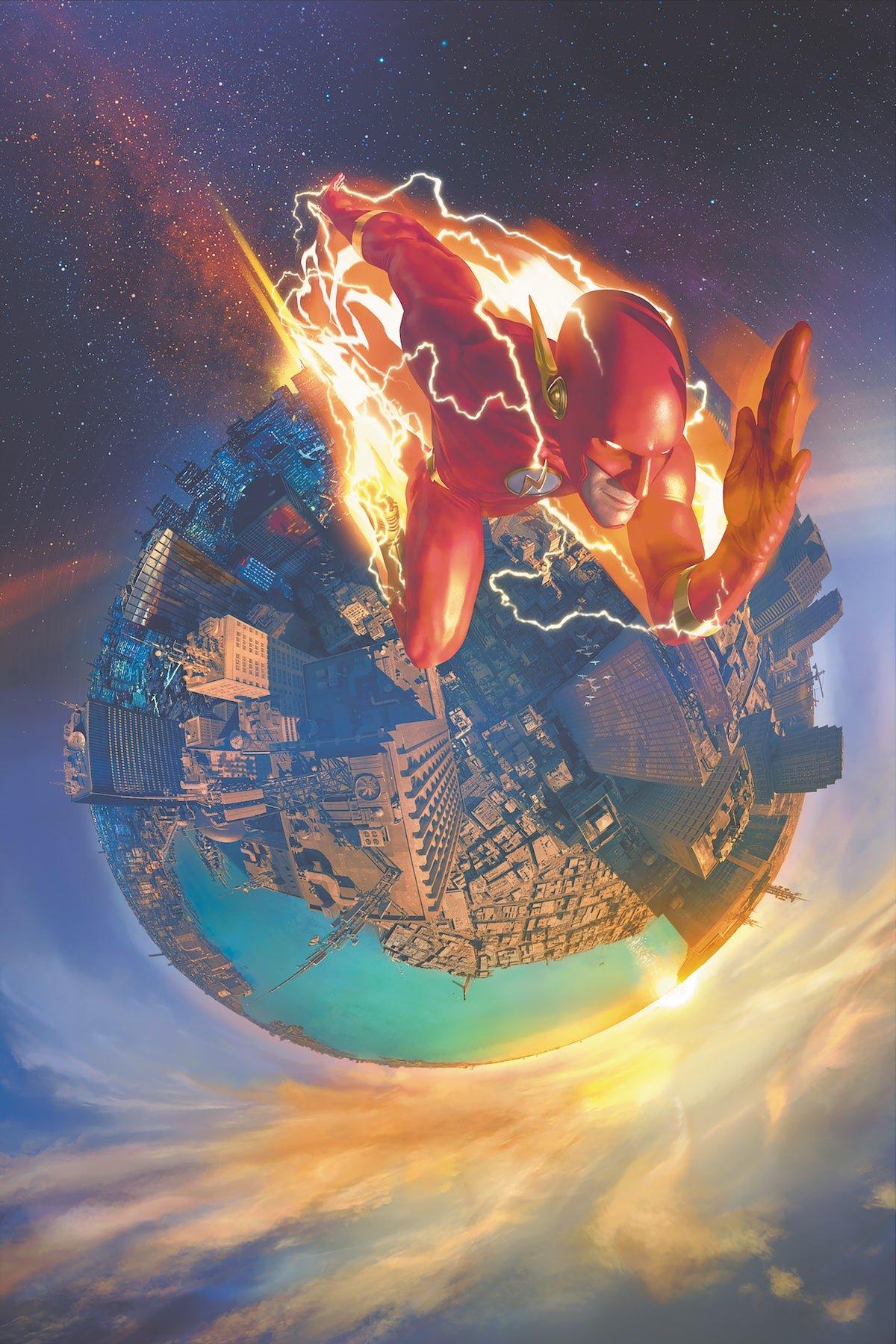 The Flash #1 variant foil cover by Rahzzah