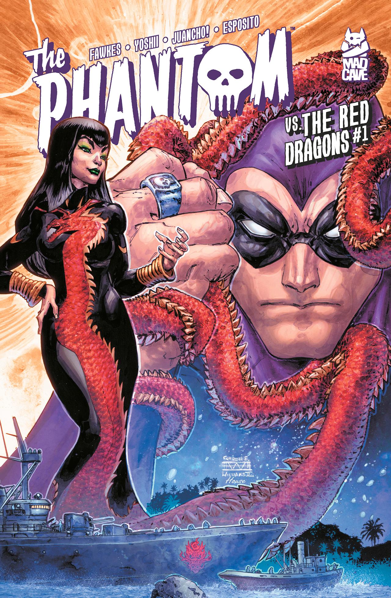The Phantom vs. the Red Dragons variant cover