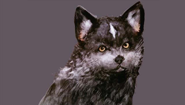 An image of the artwork for Torgal, Clive's Companion from the Magic: The Gathering x Final Fantasy crossover