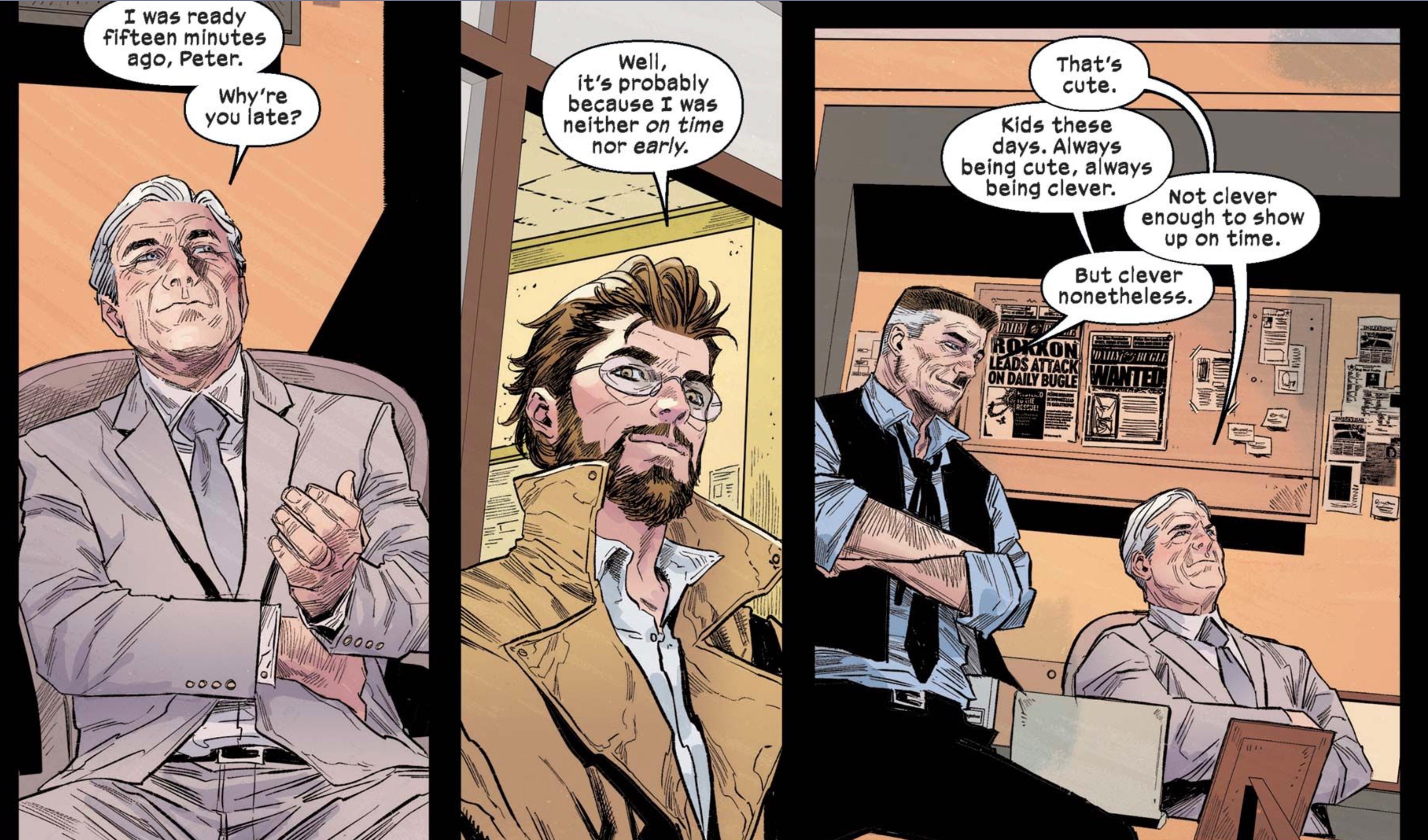 A panel from Ultimate Spider-Man