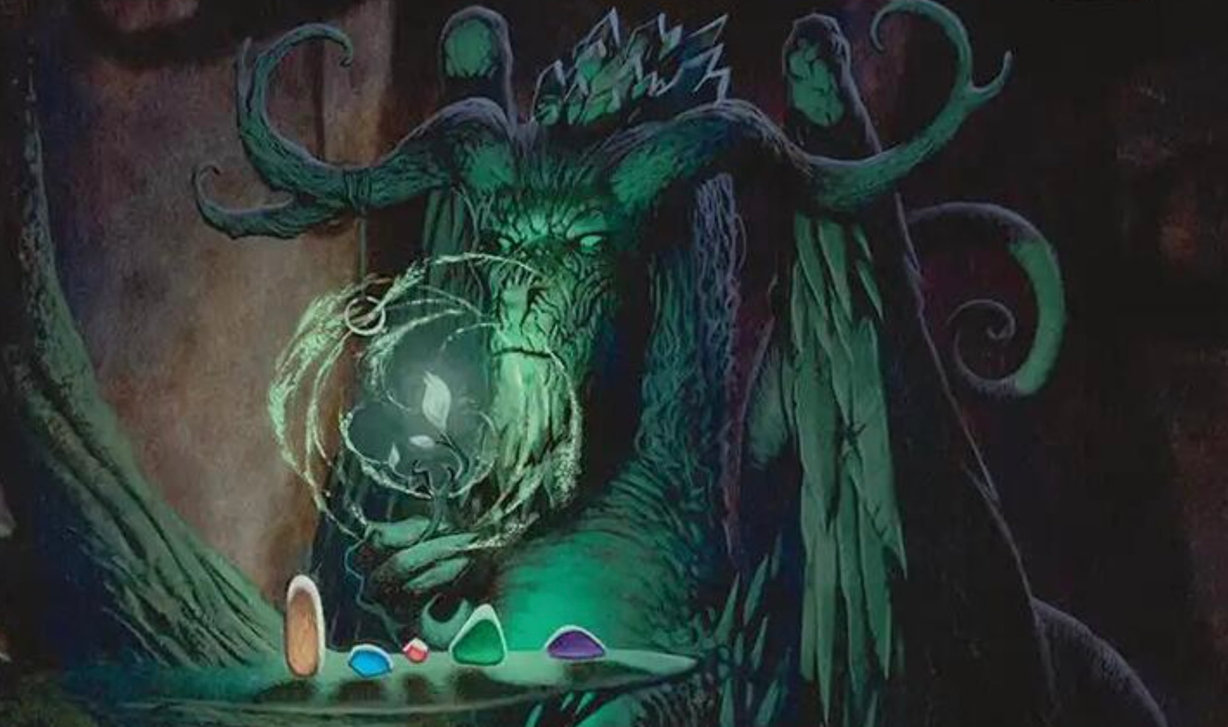 The art for Witherbloom, the Balancer (Borderless) from Magic: The Gathering