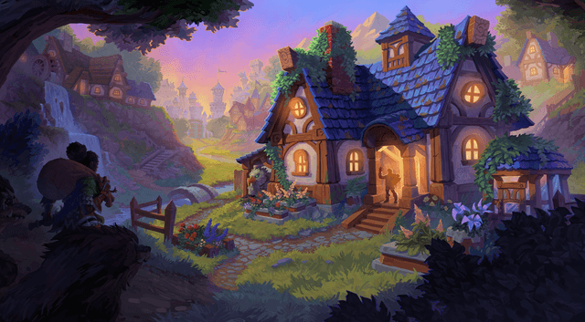 An image of housing from World of Warcraft