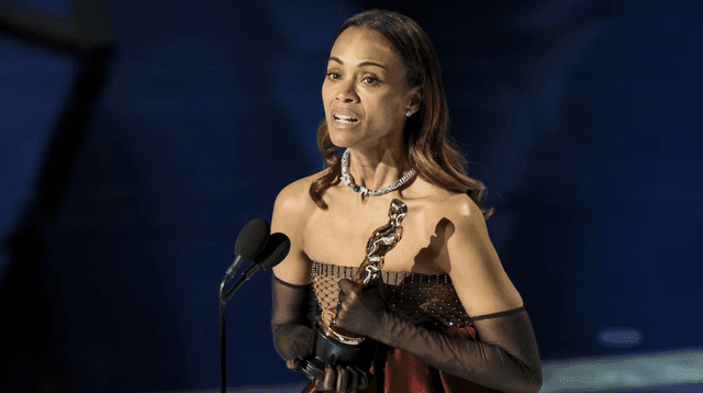 Zoe Saldaña Oscars winner 2025 Emilia Pérez Best Supporting Actress